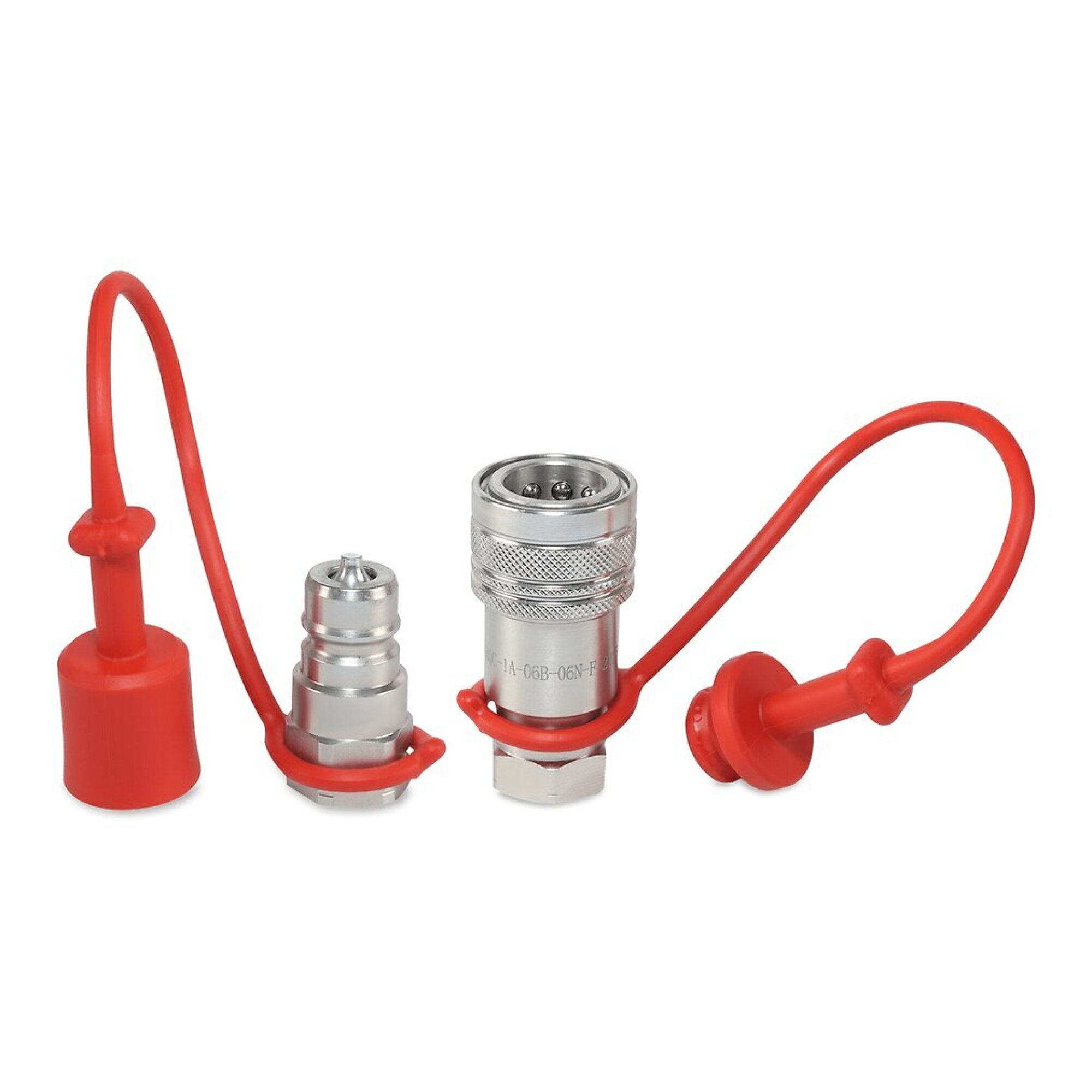 3/8? ISO 7241-A Quick Disconnect Hydraulic Couplers Set - 3/8? NPT Port